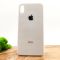 Матовый чехол накладка Носо Glass Case Matte для Apple iPhone XS White