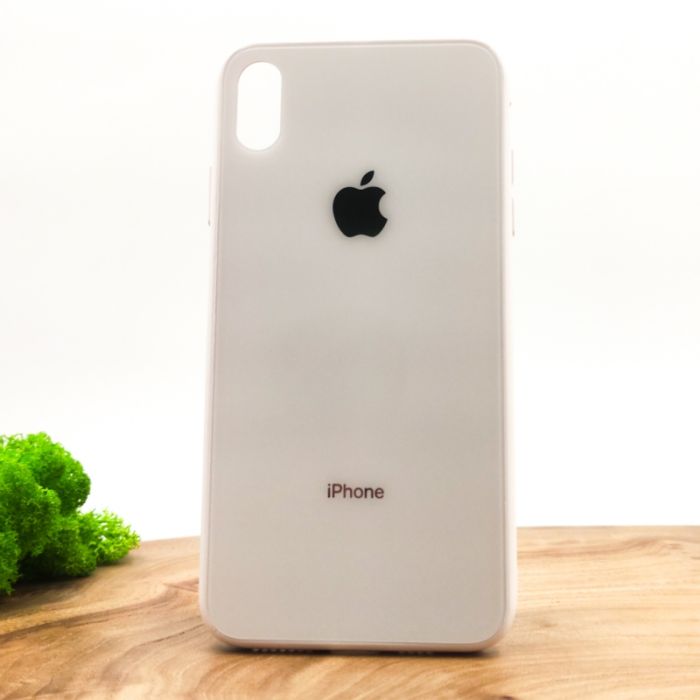 Матовый чехол накладка Носо Glass Case Matte для Apple iPhone XS White