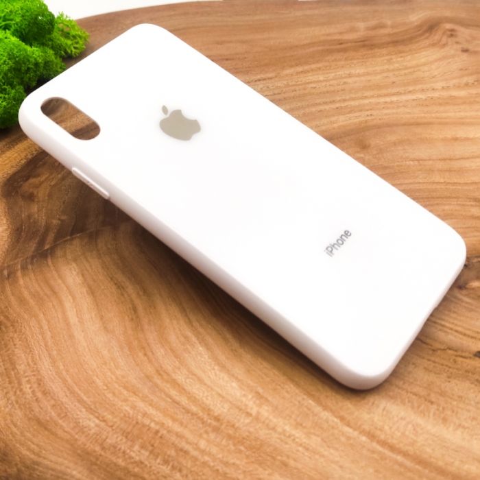 Матовый чехол накладка Носо Glass Case Matte для Apple iPhone XS White