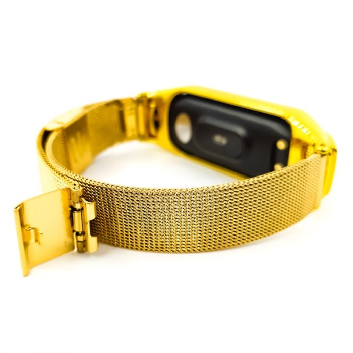 Металлический ремешок-браслет TCCG для Mi Band 5 Gold