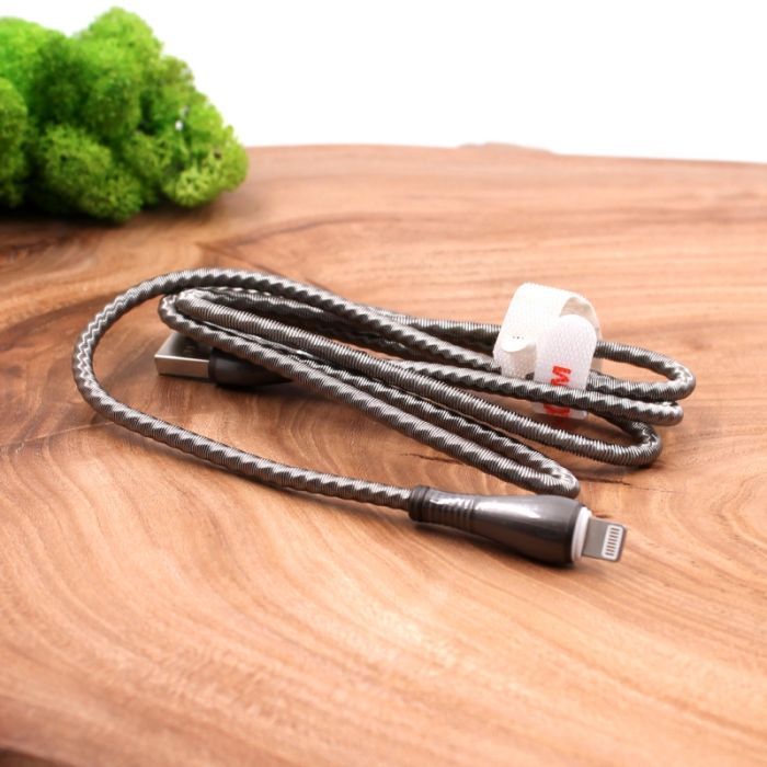 Металлический USB кабель Apple Lightning Moxom Wave CC-78