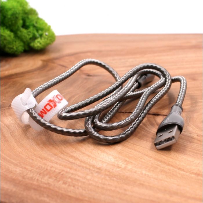 Металлический USB кабель Micro USB Moxom Wave CC-78