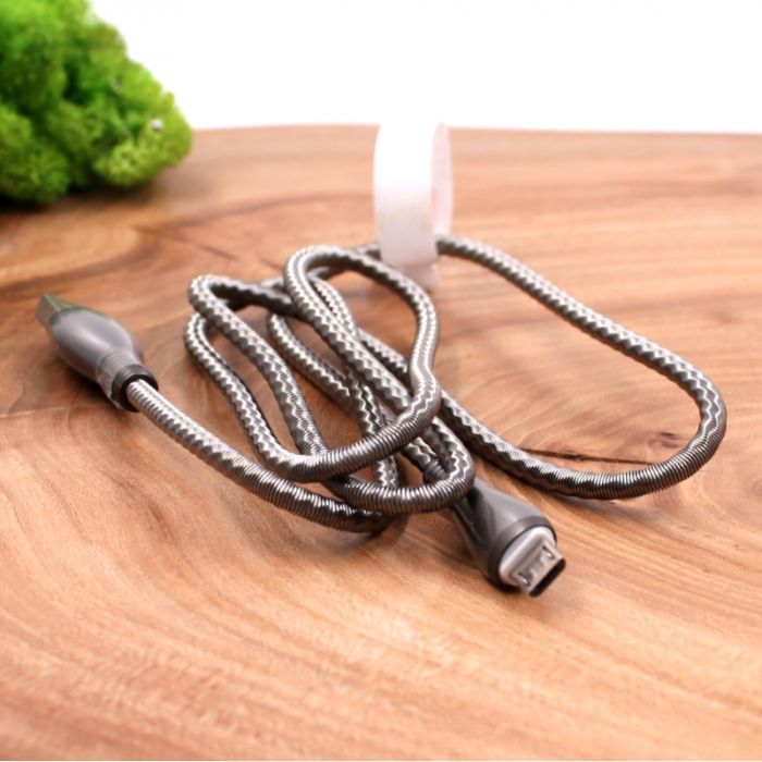 Металлический USB кабель Micro USB Moxom Wave CC-78