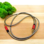 Металлический усиленый аудио кабель 3.5mm AUX 1,5m