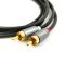 Кабель переходник  Aux - 2 RCA тюльпан 1,5м Hoco UPA10