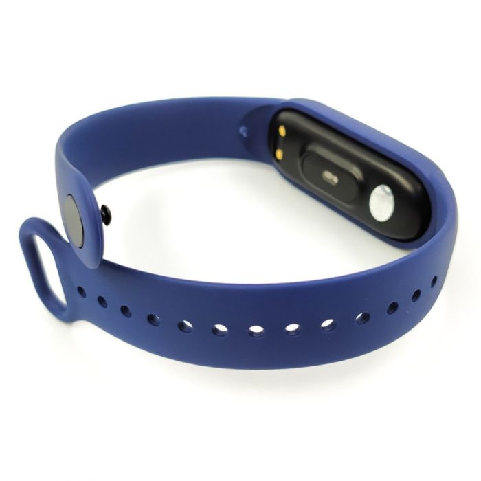 Силиконовый ремешок-браслет TCCG для Mi Band 5 Navy Storm