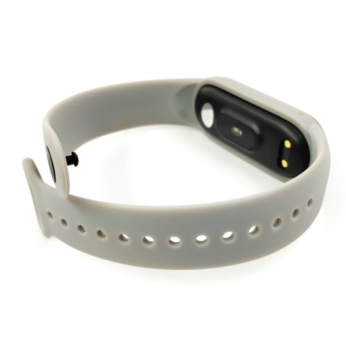 Силиконовый ремешок-браслет TCCG для Mi Band 5 Gray