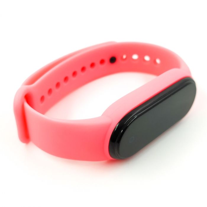 Силиконовый ремешок-браслет TCCG для Mi Band 5 Pink