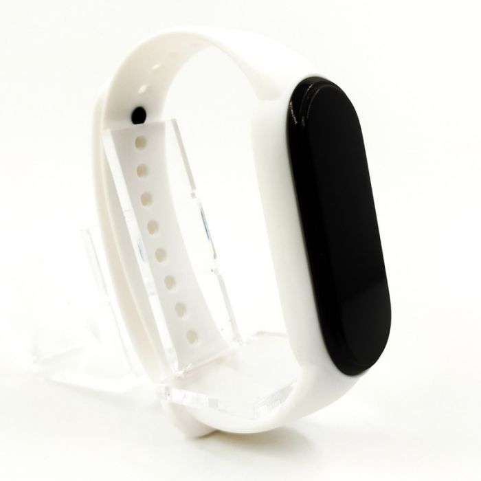 Силиконовый ремешок-браслет TCCG для Mi Band 5 White