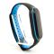 Силиконовый ремешок-браслет TCCG для Mi Band 5 Black-Blue