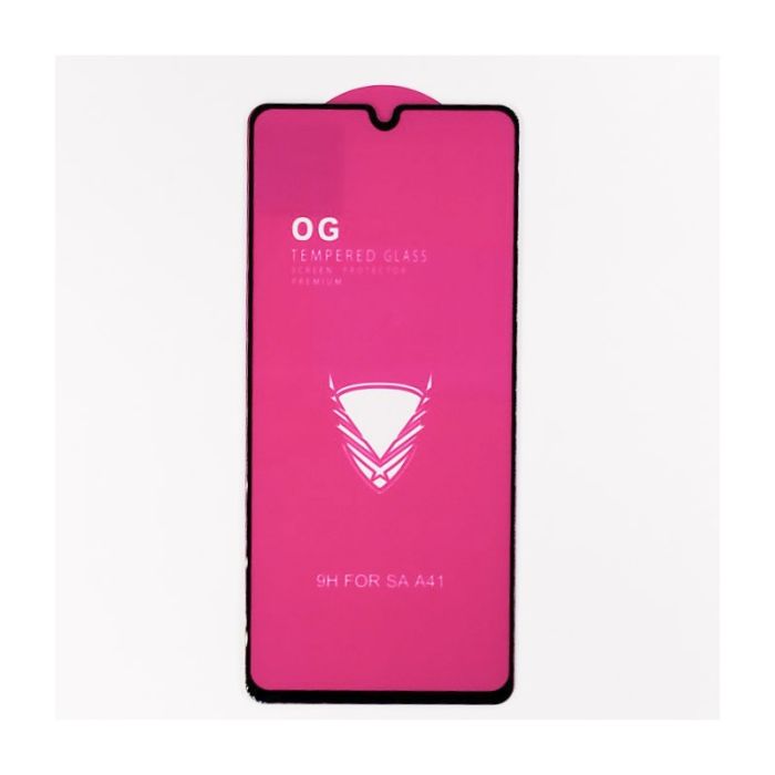 Full Glue Glass Samsung A41 Black