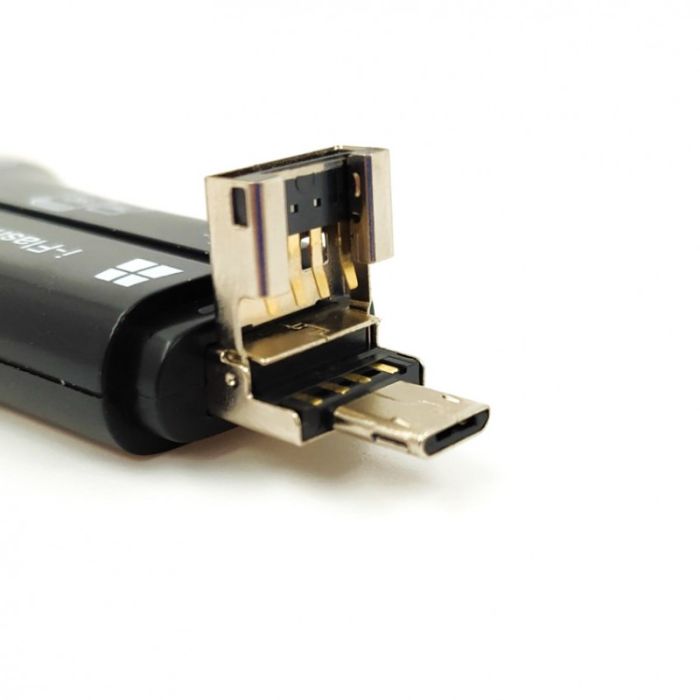 Универсальный  картридер 4in1 (Lightning/Type-C/Micro USB/usb)
