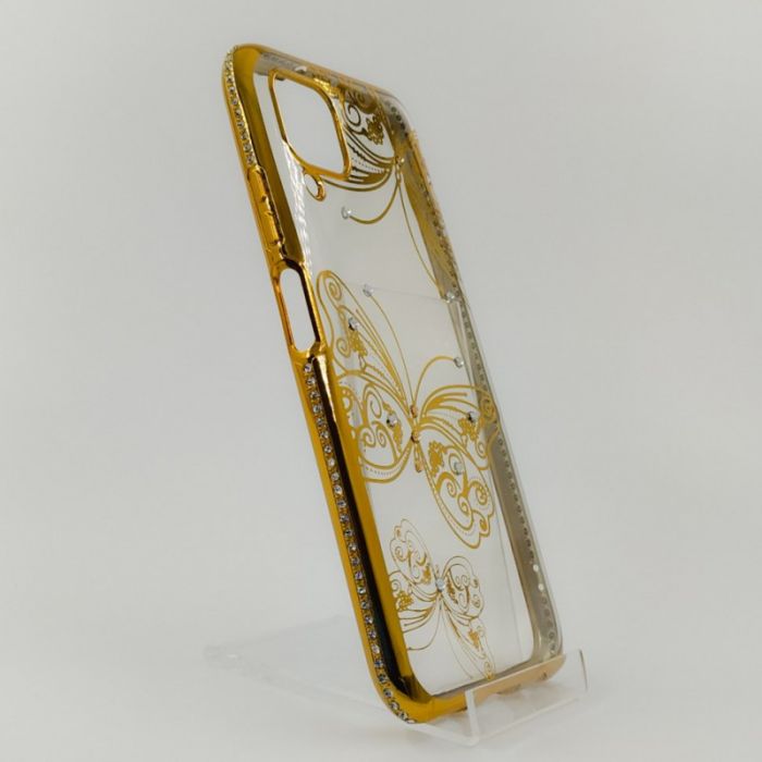Силиконовый чехол Kings Bar со стразами Huawei P40 Lite Butterfly