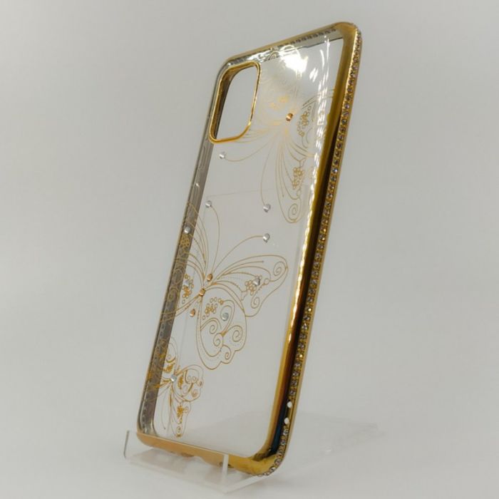 Силиконовый чехол Kings Bar со стразами Samsung A11 Butterfly