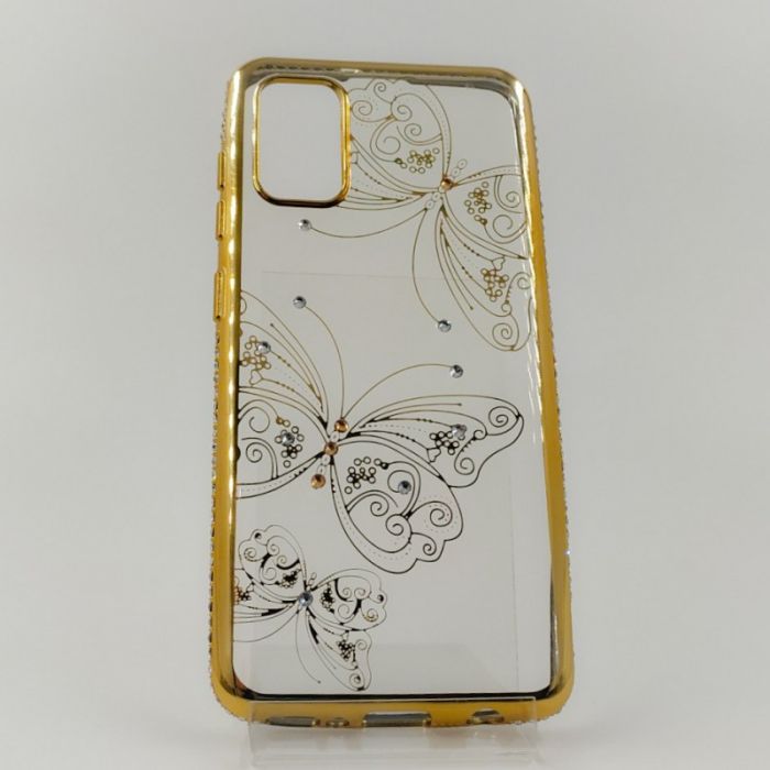 Силиконовый чехол Kings Bar со стразами Samsung A11 Butterfly