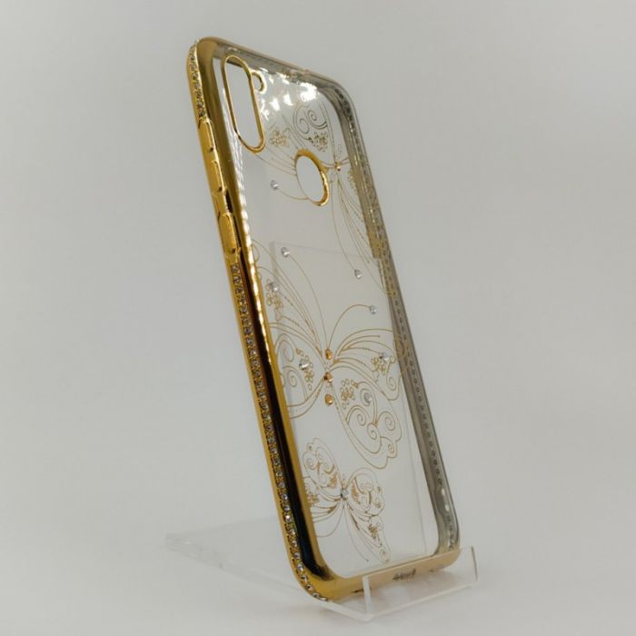 Силиконовый чехол Kings Bar со стразами Samsung A31 Butterfly