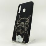 Люминесцентный силиконовый светящийся чехол-накладка LUXO Dog Samsung A10s Black