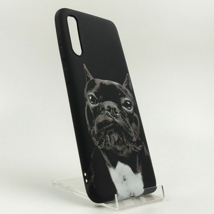 Люминесцентный силиконовый светящийся чехол-накладка LUXO Dog Samsung A50 Black