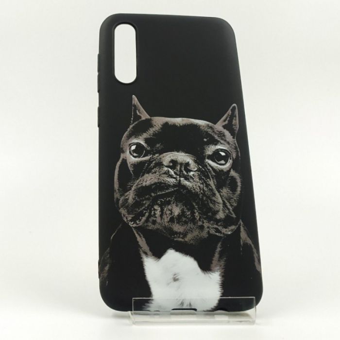 Люминесцентный силиконовый светящийся чехол-накладка LUXO Dog Samsung A50 Black