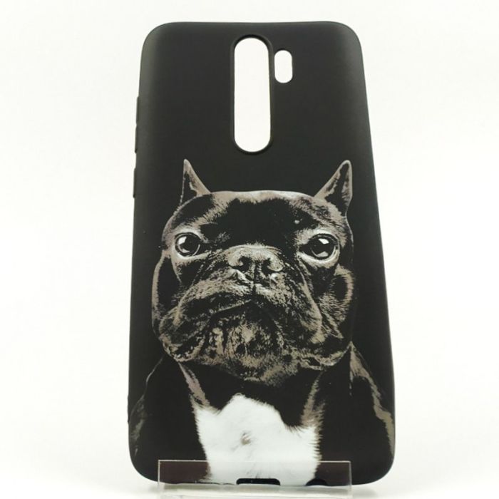 Люминесцентный силиконовый светящийся чехол-накладка LUXO Dog Xiaomi Redmi Note8 pro Black