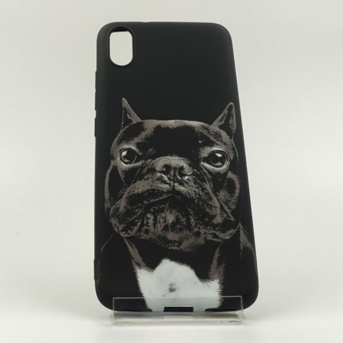 Люминесцентный силиконовый светящийся чехол-накладка LUXO Dog  Xiaomi Redmi7a Black
