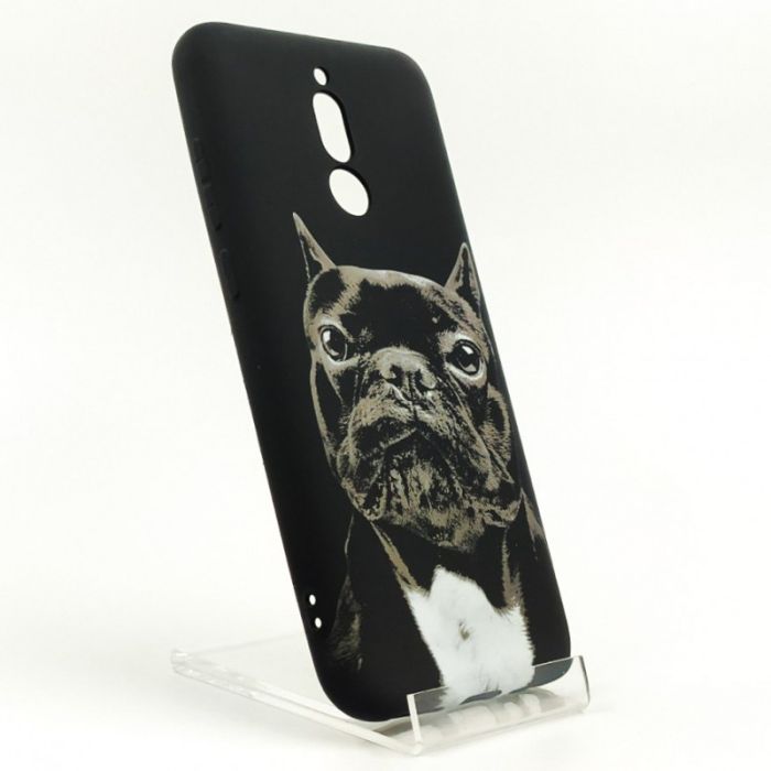 Люминесцентный силиконовый светящийся чехол-накладка LUXO Dog Xiaomi Redmi8 Black
