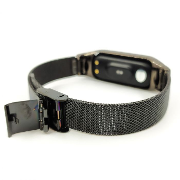 Металлический ремешок-браслет TCCG для Mi Band 5 Black