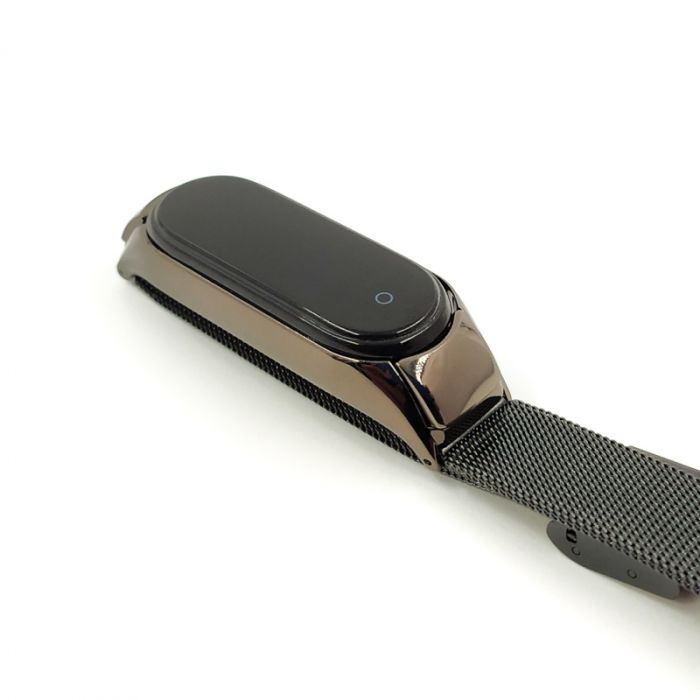 Металлический ремешок-браслет TCCG для Mi Band 5 Black