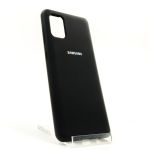 Оригинальный матовый чехол-накладка Silicone Case Samsung S10 Lite 2020 Black