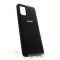 Оригинальный матовый чехол-накладка Silicone Case Samsung S10 Lite 2020 Black