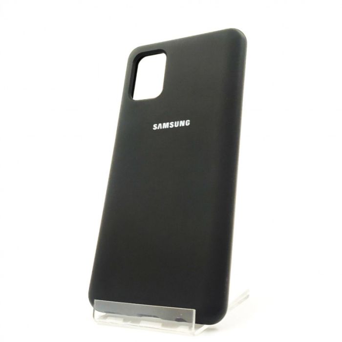 Оригинальный матовый чехол-накладка Silicone Case Samsung S10 Lite 2020 Black