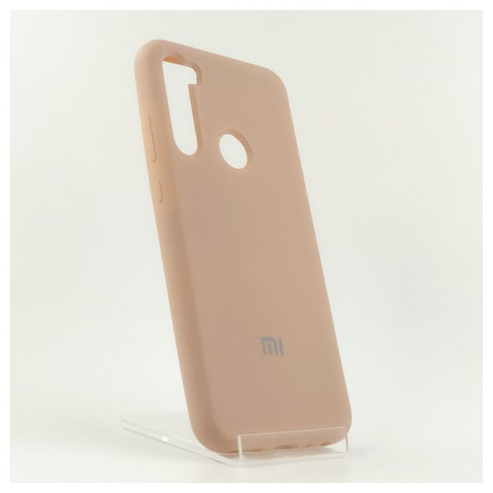 Оригинальный матовый чехол-накладка Silicone Case Xiaomi Redmi note8t Matte Pink