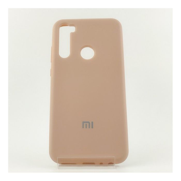 Оригинальный матовый чехол-накладка Silicone Case Xiaomi Redmi note8t Matte Pink
