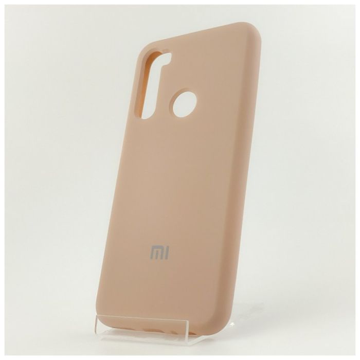 Оригинальный матовый чехол-накладка Silicone Case Xiaomi Redmi note8t Matte Pink