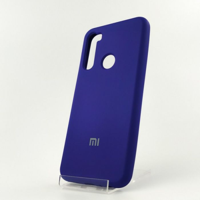 Оригинальный матовый чехол-накладка Silicone Case Xiaomi Redmi note8t Purple