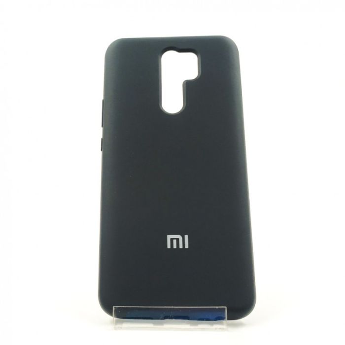Оригинальный матовый чехол-накладка Silicone Case Xiaomi Redmi9 Black