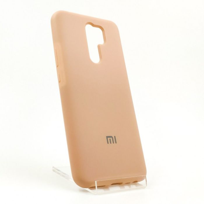 Оригинальный матовый чехол-накладка Silicone Case Xiaomi Redmi9 Matte Pink
