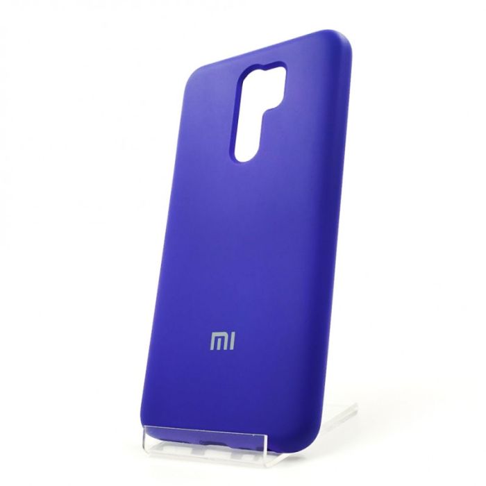 Оригинальный матовый чехол-накладка Silicone Case Xiaomi Redmi9 Purple