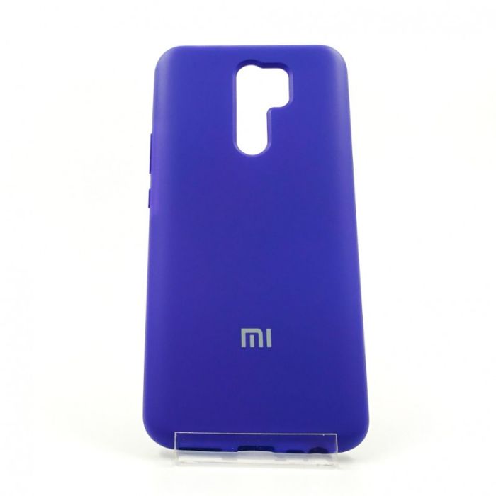 Оригинальный матовый чехол-накладка Silicone Case Xiaomi Redmi9 Purple