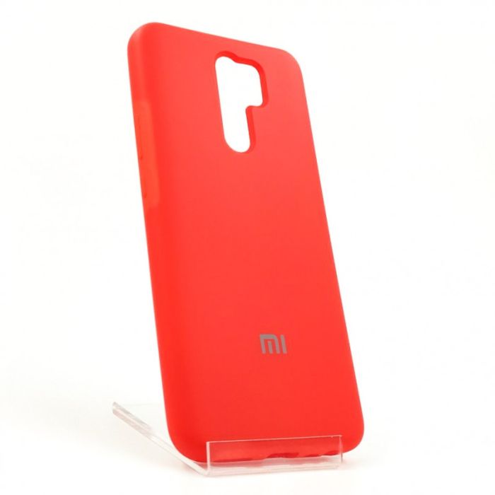 Оригинальный матовый чехол-накладка Silicone Case Xiaomi Redmi9 Red