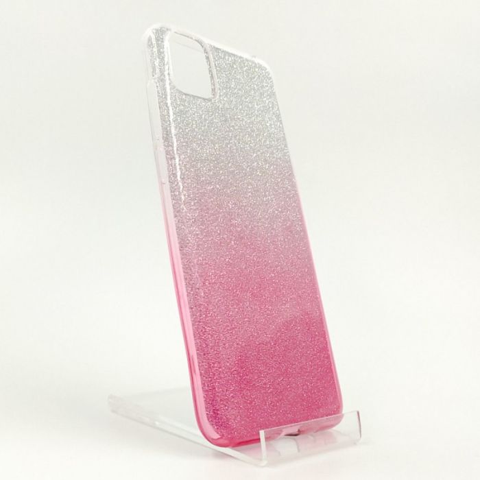 Силиконовый чехол с блёстками VAJA Huawei Y5P Pink