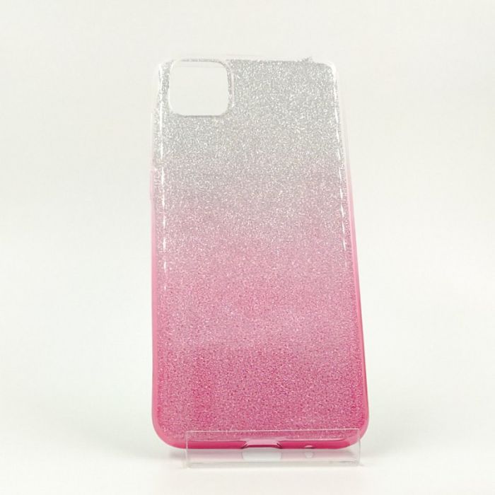 Силиконовый чехол с блёстками VAJA Huawei Y5P Pink