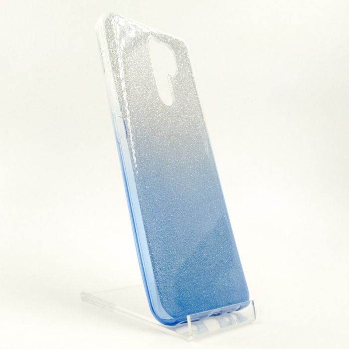 Силиконовый чехол с блёстками VAJA Xiaomi Redmi9 Blue