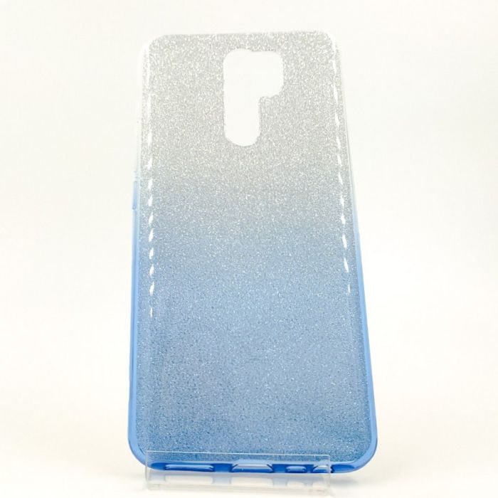 Силиконовый чехол с блёстками VAJA Xiaomi Redmi9 Blue