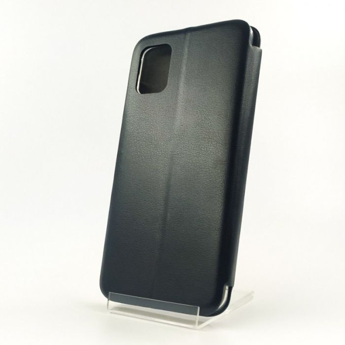 Кожаный противоударный чехол-книжка Hoco Samsung A31 Black