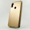 Кожаный противоударный чехол-книжка Hoco Samsung M11 Gold
