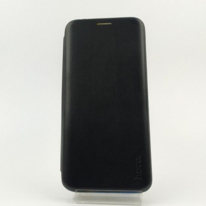 Кожаный противоударный чехол-книжка Hoco Xiaomi Redmi Note9s Black