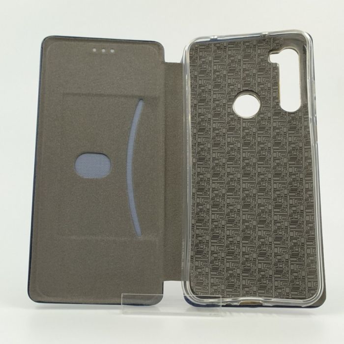 Кожаный противоударный чехол-книжка HOCO Xiaomi Redmi Note8t Navy Storm