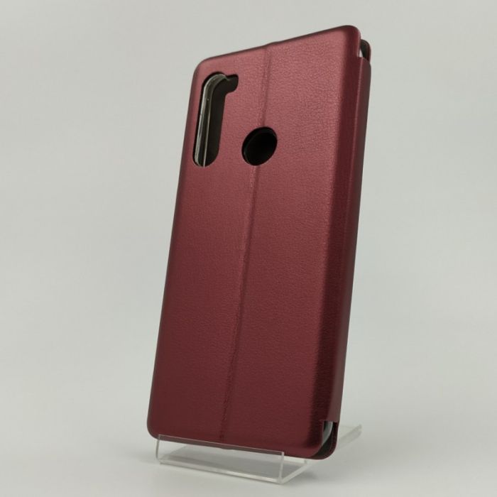 Кожаный противоударный чехол-книжка HOCO Xiaomi Redmi Note8t Ruby