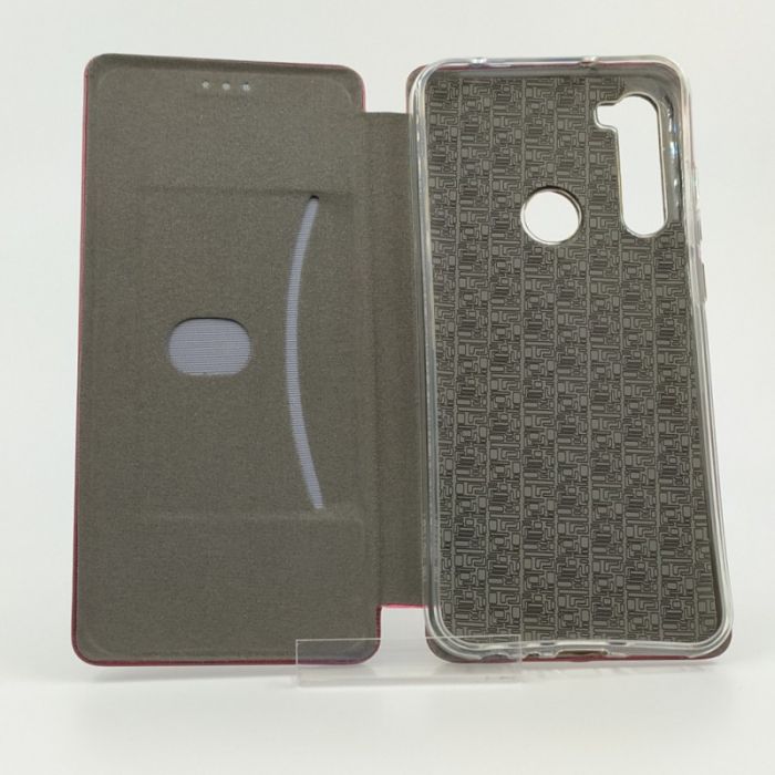 Кожаный противоударный чехол-книжка HOCO Xiaomi Redmi Note8t Ruby